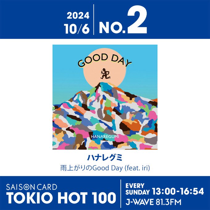 ハナレグミ、iriとのコラボ曲が特大ジャンプアップで2位に！【最新チャート】