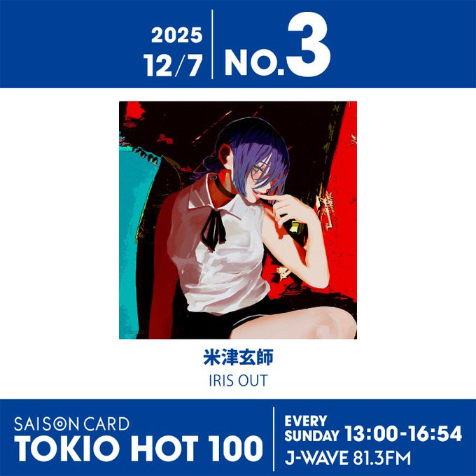 米津玄師がTOP3に上昇！ 首位はBalming Tiger & Yaeji、初の2連覇