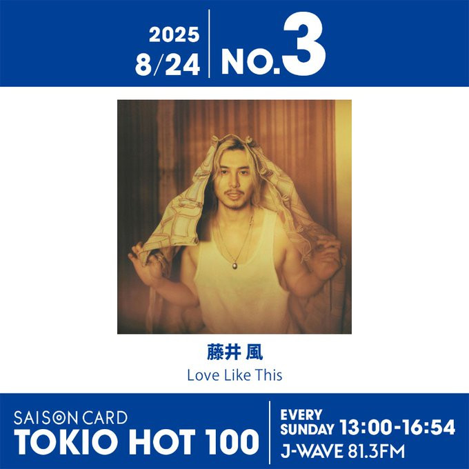 藤井 風『Hachikō』がTOP10に返り咲き！『Love Like This』も3位に